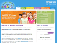 Tablet Screenshot of pediatricassociatesofmobile.com